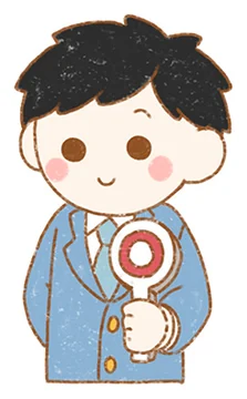 ○の札を持つ弁護士のイラスト